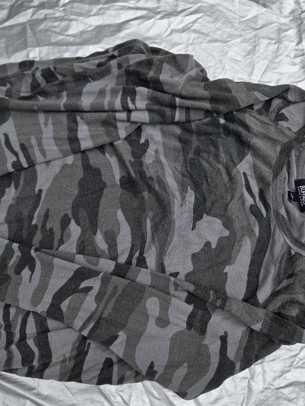 Women’s Charcoal Camouflage Long Sleeve Top - Picture 2 of 5